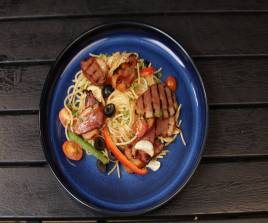 F 03 Smoked Duck Aglio Olio